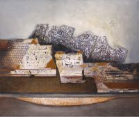 autre terre,2016,technique mixte sur toile,81x65cm
