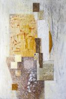 découverte,technique mixte sur toile, 81x54 cm