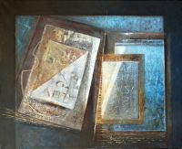 le livre miroir,huile sur toile,100x81