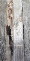 lunaire,technique mixte sur toile, 40x80 cm