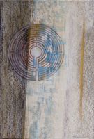 pastel et encre sur papier,20cm x30cm,n°12