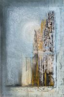 pastel et encre sur papier,20cm x30cm,n°14