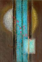pastel et encre sur papier,21cm x 30cm,n°13