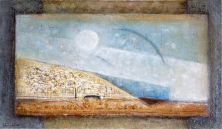 pastel et encre sur papier,23,8 cm x40 cm,n°7