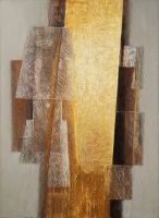 solaire huile sur toile 81x60 cm