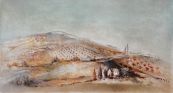 sud,tech mixte sur papier,40 x22 cm