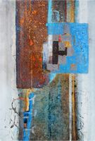technique mixte sur papier, 27 cm x 41 cm